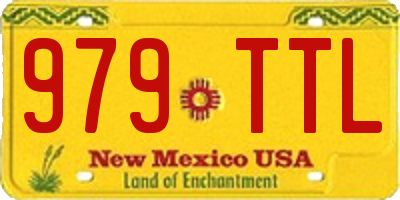 NM license plate 979TTL