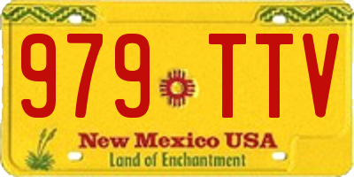 NM license plate 979TTV