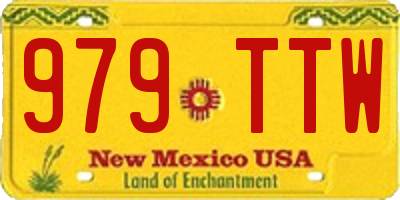 NM license plate 979TTW