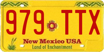 NM license plate 979TTX