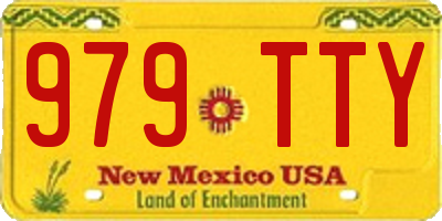 NM license plate 979TTY