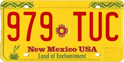 NM license plate 979TUC