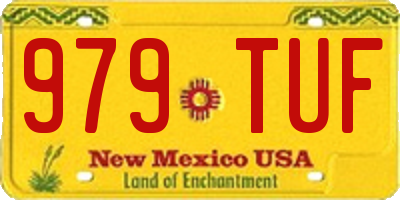NM license plate 979TUF