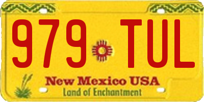 NM license plate 979TUL