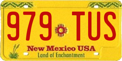 NM license plate 979TUS