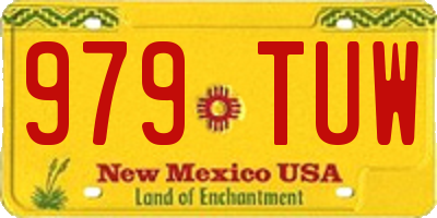 NM license plate 979TUW
