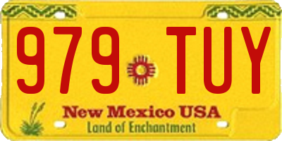 NM license plate 979TUY