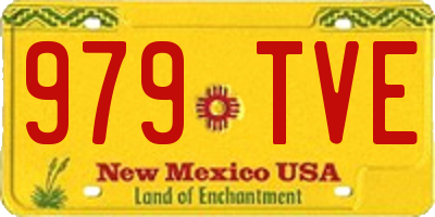 NM license plate 979TVE