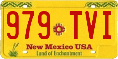 NM license plate 979TVI