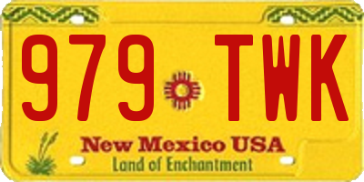 NM license plate 979TWK