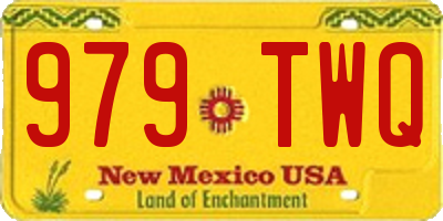 NM license plate 979TWQ