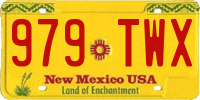 NM license plate 979TWX
