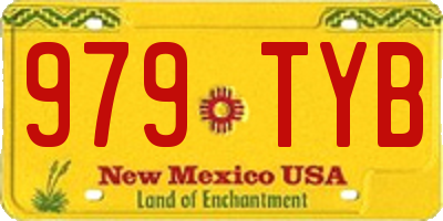 NM license plate 979TYB