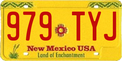 NM license plate 979TYJ