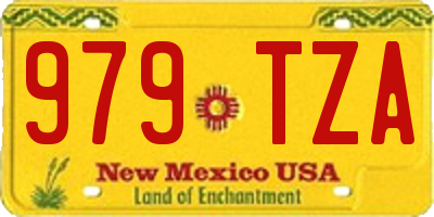 NM license plate 979TZA