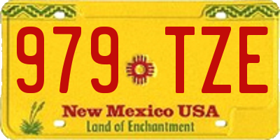 NM license plate 979TZE
