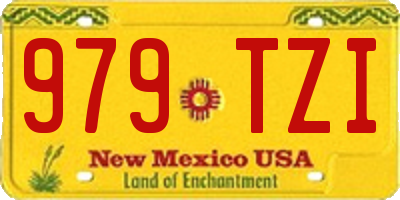 NM license plate 979TZI