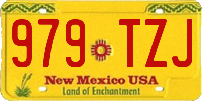 NM license plate 979TZJ