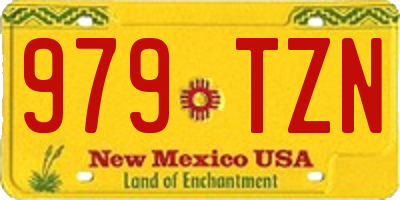 NM license plate 979TZN