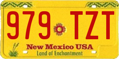 NM license plate 979TZT