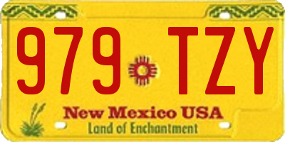 NM license plate 979TZY
