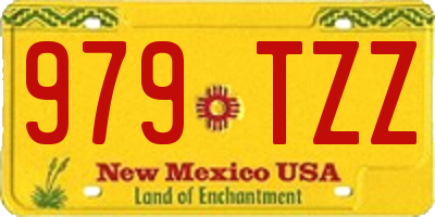 NM license plate 979TZZ