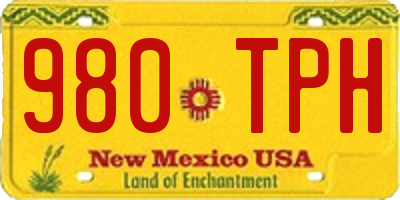 NM license plate 980TPH