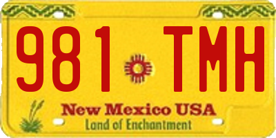 NM license plate 981TMH
