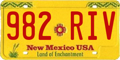 NM license plate 982RIV