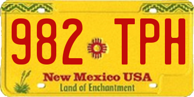 NM license plate 982TPH