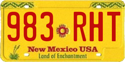 NM license plate 983RHT