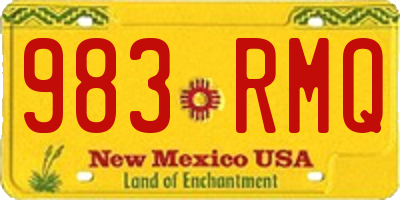 NM license plate 983RMQ