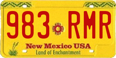NM license plate 983RMR