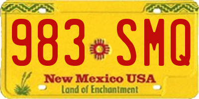 NM license plate 983SMQ