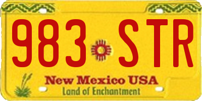 NM license plate 983STR