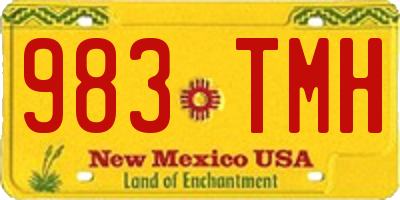 NM license plate 983TMH