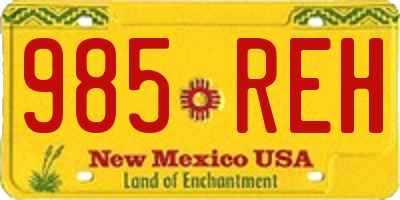 NM license plate 985REH