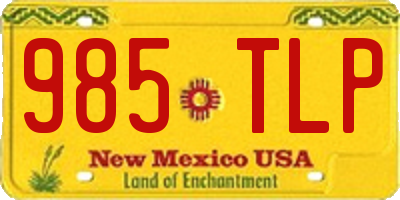 NM license plate 985TLP
