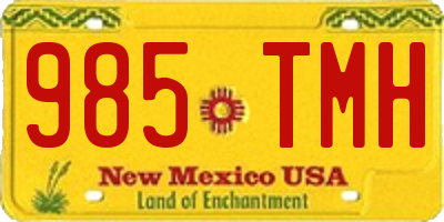 NM license plate 985TMH
