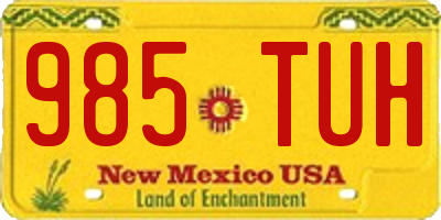 NM license plate 985TUH