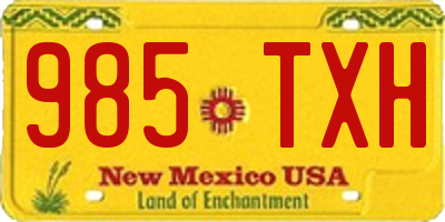 NM license plate 985TXH