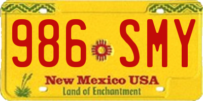 NM license plate 986SMY