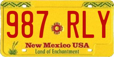 NM license plate 987RLY