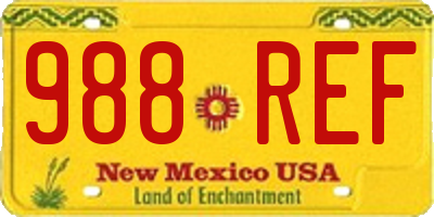 NM license plate 988REF