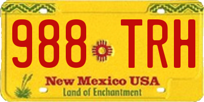 NM license plate 988TRH