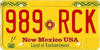 NM license plate 989RCK