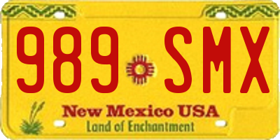 NM license plate 989SMX