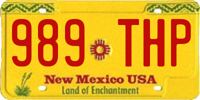 NM license plate 989THP