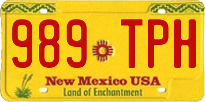 NM license plate 989TPH