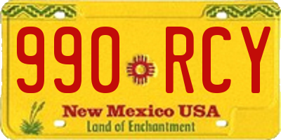 NM license plate 990RCY